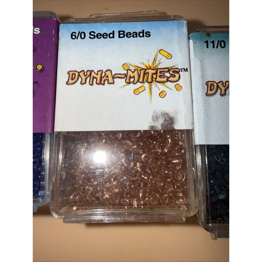 (4 Lot) 11,8,6-0-DYNA MITES SEED BEADS MULTI-COLOR Matsuno Japan 40 gram each - Picture 3 of 9